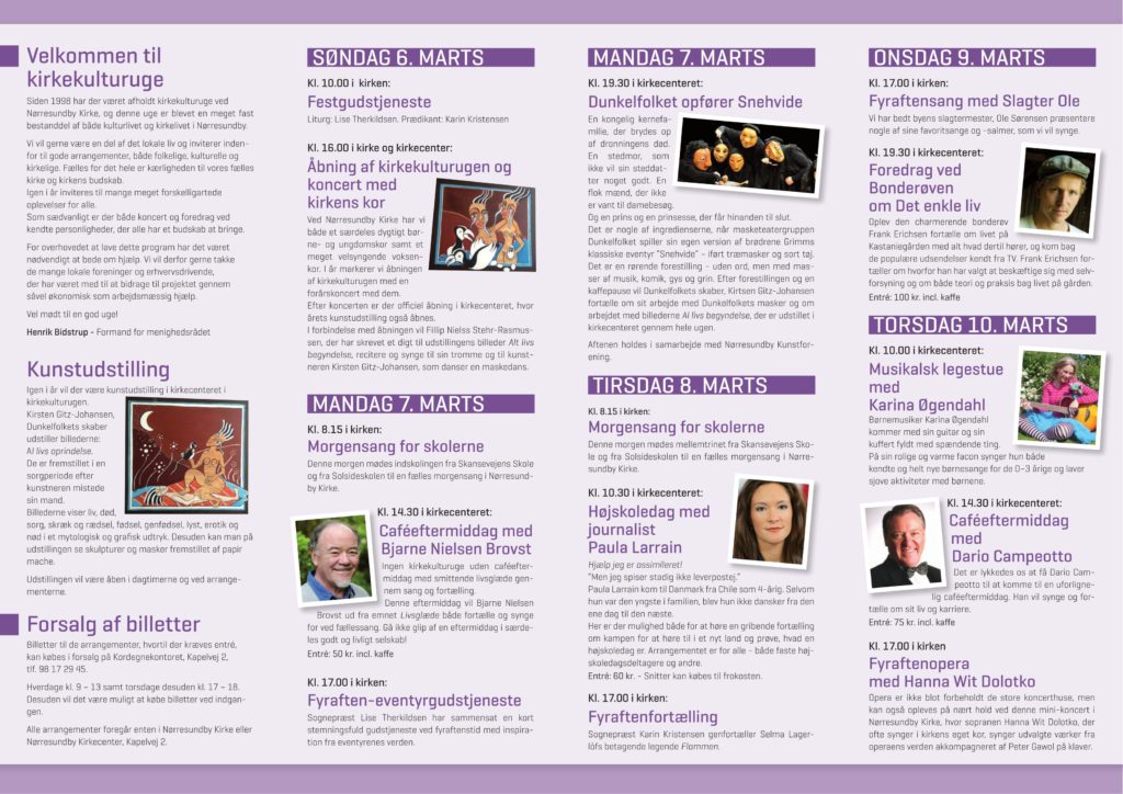 Kirkekulturugeprogram 2016-2